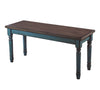 Kalamwadi Teal Blue Solid Seat Bench