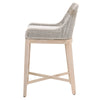 Padvalwadi Taupe White Pumice Gray Outdoor Counter Height Stool