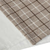 Karanje Brown Plaid Curtain Panel With Fleece Lining - 50 x 84