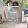 Bubnal 2 Baby Blue Stackable Bar Stools