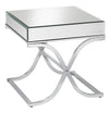 Donvade Chrome 3pc Coffee Table Set