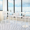 Bubnal 2 White Stackable Bar Stools