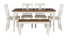 Kalamwadi Brown White 6pc Dining Set