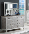 Kurhadwadi Gray White Dresser and Mirror