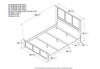 Kolindre Walnut Queen Bed with Matching Foot Board