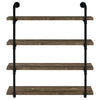 Kavane Rustic Oak 40 Inch Wall Shelf