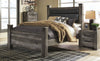 Kurkunde Gray 4pc Bedroom Set With Queen Upholstered Bed