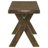 Bhadagaon Dining Knotty Nutmeg X Legs Bench
