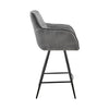 Harur Charcoal 26 Inch Counter Height Stool