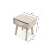 Jadhavwadi Light Brown Grey 1 Drawer Nightstand