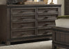 Hitni Beaten Gray 8 Drawer Dresser