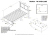 Kolindre Espresso Twin Bed with Flat Panel Foot Board and 2 Urban Drawers