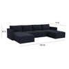 Jotewadi Navy Modular U Sectional