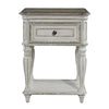 Asalaj White 4pc Cal King Panel Bedroom Set