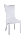 Ainwadi 2 White Curved Back Side Chairs