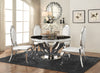 Majagaon Creamy White Chrome 5pc Dining Room Set