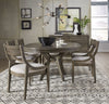 Manavle Ash Brown Round To Oval Pedestal Table