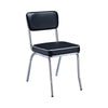 Amroli Black 5pc Dining Set with Oval Table