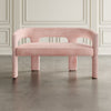 Mhalasvade Pink Upholstered Sculpture Bench