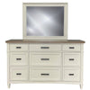 Kaneriwadi White 9 Drawers Dresser