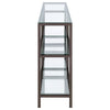 Nilpan Black Nickel 2 Tier Bookcase