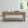 Asalaj Weathered Bisque 3pc Coffee Table Set