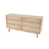 Jadhavwadi Light Brown Grey 6 Drawer Dresser