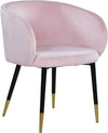 Navaraswadi Pink Velvet Dining Chair