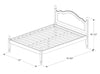 Jatharwadi White Solid Wood Full Platform Bed