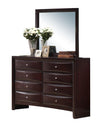 Ardal Mahogany Wood Dresser and Mirror