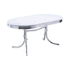 Amroli Black 5pc Dining Set with Oval Table
