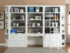 Khebavade White 40 Inch Library Desk