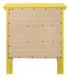 Panore Yellow 3 Drawers Nightstand