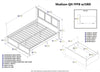 Kolindre Espresso Queen Bed with Flat Panel Foot Board and 2 Urban Drawers