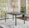 Kalamwadi Teal Blue Rectangle Dining Table