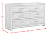 Alabadevi Walnut 6 Drawers Dresser