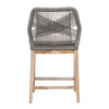 Koparde Platinum Smoke Gray Outdoor Counter Height Stool