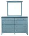 Panore Teal Dresser and Mirror